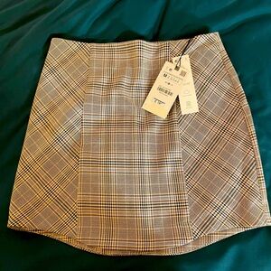 Mini checkered skirt from Zara